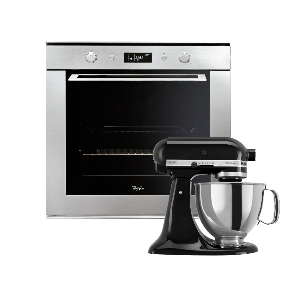 Combo Horno Electrico y Batidora KitchenAid Negra whirlpoolarg