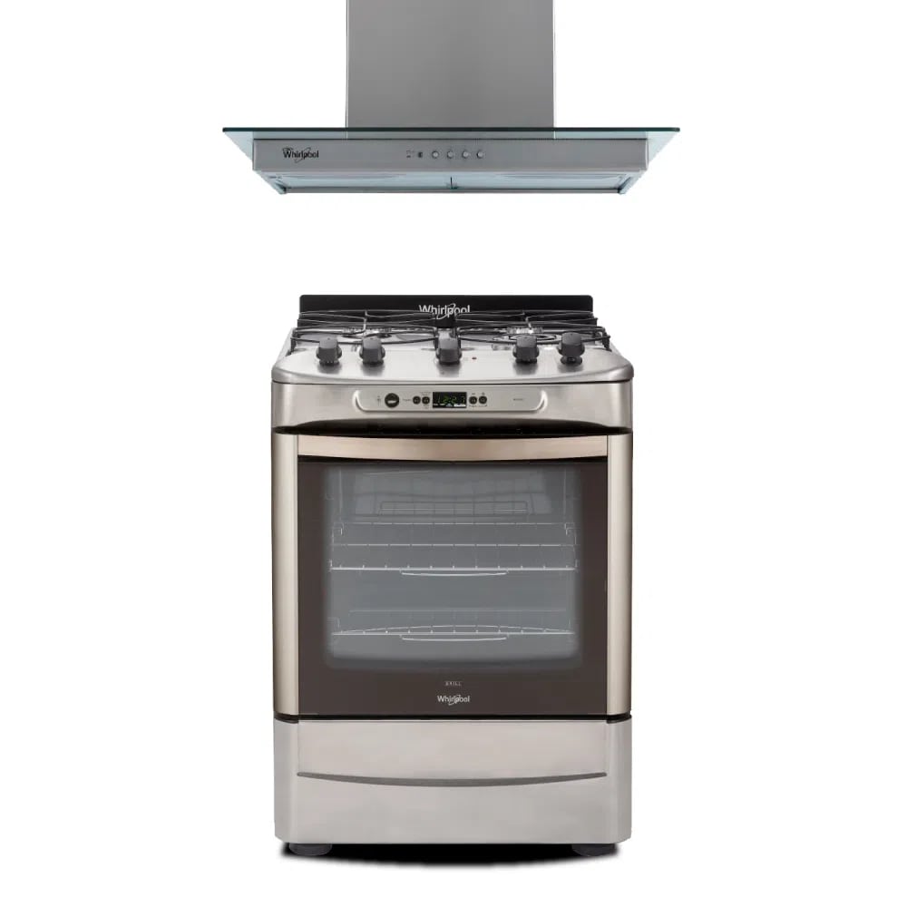 Cocina Whirlpool Con Grill 60 CM + Campana Extractora 60 CM - whirlpoolarg