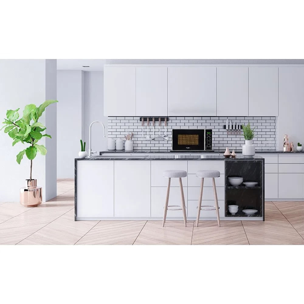 Microondas Whirlpool WMS20A acero inoxidable 20L 220V - D\u0026D Muebles